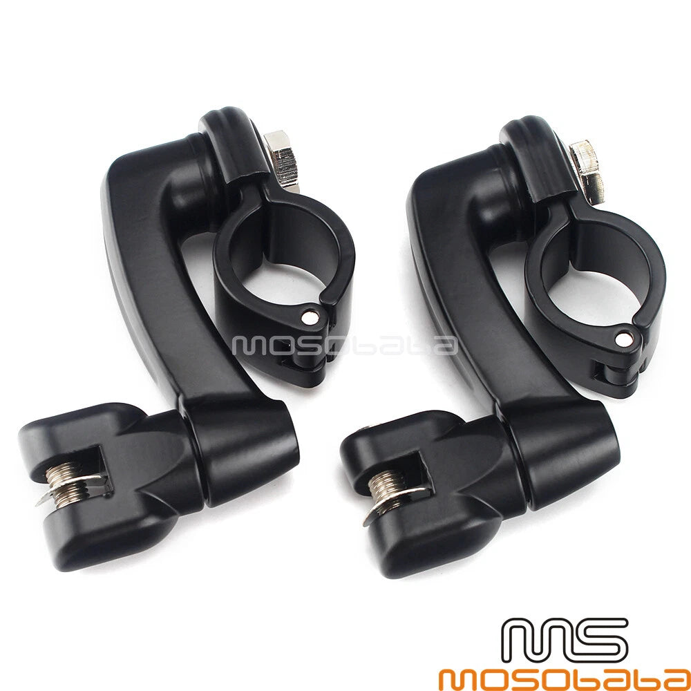 1-1/4" Engine Guard Foot Peg Clamps for Harley Motorcycle