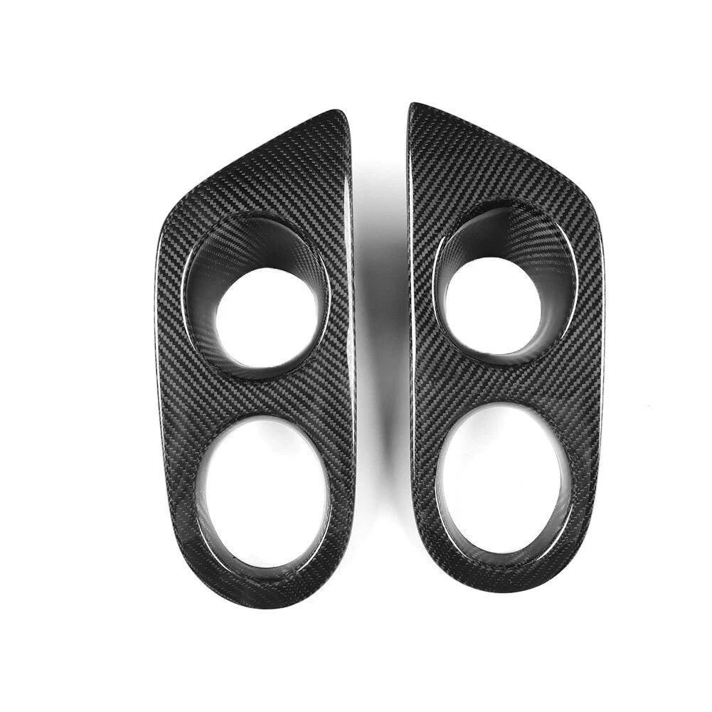Carbon Fiber Black Front Fog Light Frame Covers for BMW E46 M3 (2001-2006)