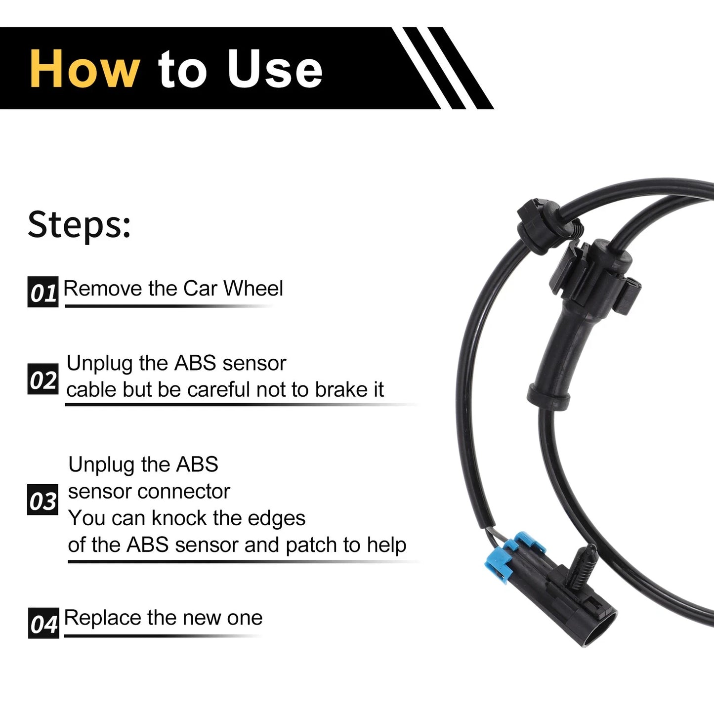 ABS Wheel Speed Sensor for Chevrolet Silverado 3500