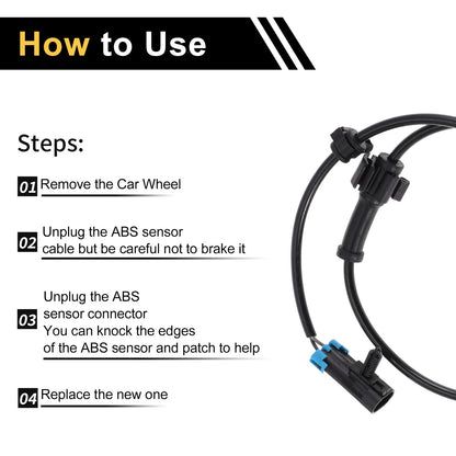 ABS Wheel Speed Sensor for Chevrolet Silverado 3500