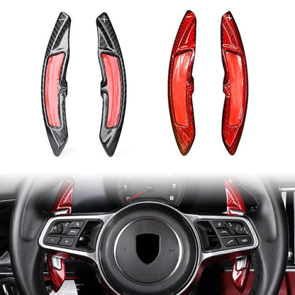 2 x Steering Wheel Shift Paddle Extensions for Porsche Macan Cayenne 718