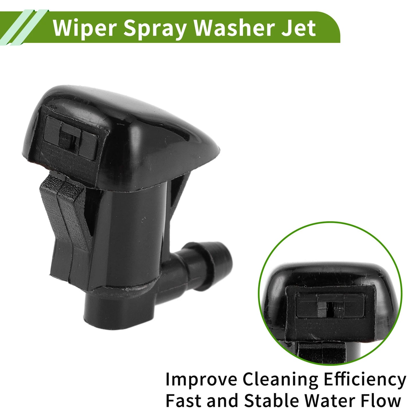 Windshield Washer Nozzle & Hose Connector for Jeep (2011-2018)