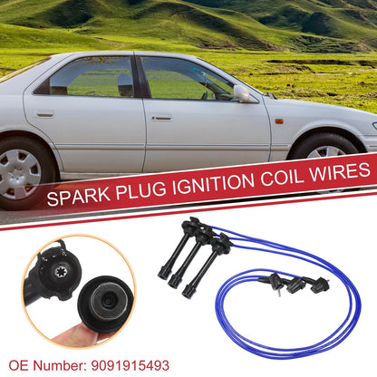 3pcs Spark Plug Wire Ignition Coil Cable for Lexus ES300 (1997-2001)