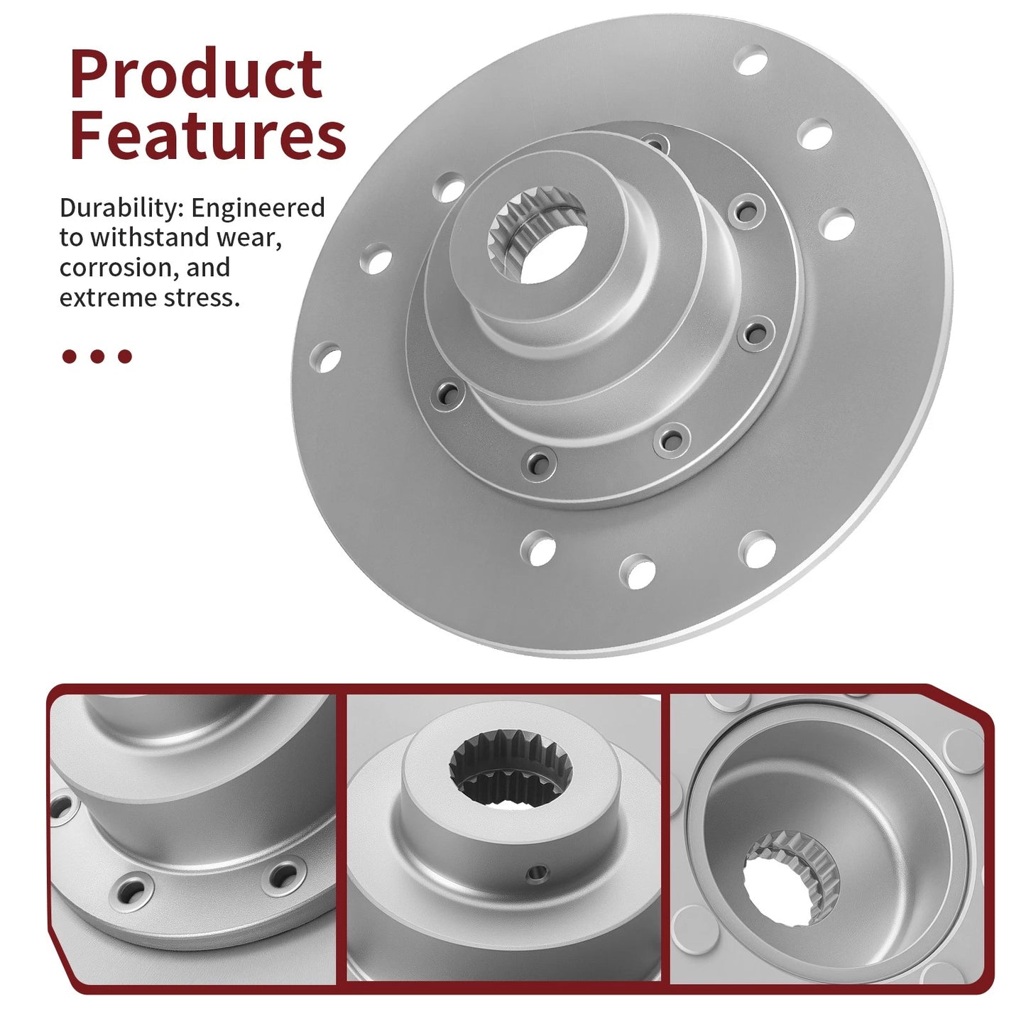 2 x Rear Brake Rotor for Polaris Sportsman 500 4x4 (1996–2002)