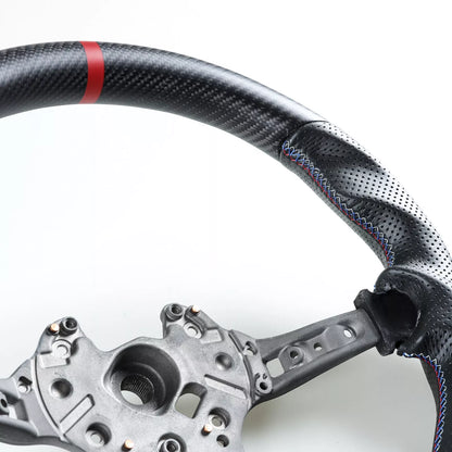 Steering Wheel Matte Black Carbon Fiber for BMW F80 M3 F82 M4 F87 (2012-2020)