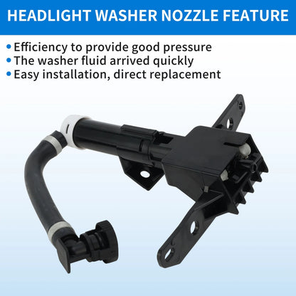 Right Driver Side Headlight Washer Nozzle for Subaru Forester (2014-2018)