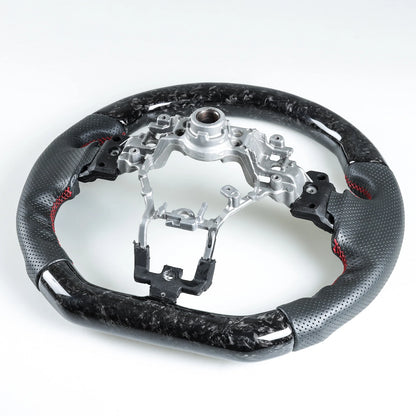 Forged Carbon Fiber Flat Bottom Steering Wheel for Subaru WRX STI (2015-2021)