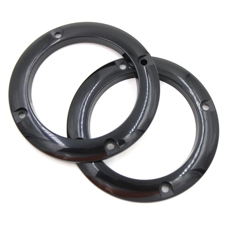 2pcs 2 inch Audio Speaker Cover Mask Frame Grille Black