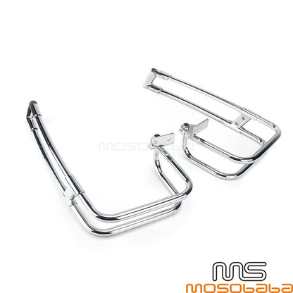 Chrome Rear Saddlebag Guard Rails for Harley Touring 2014-2020