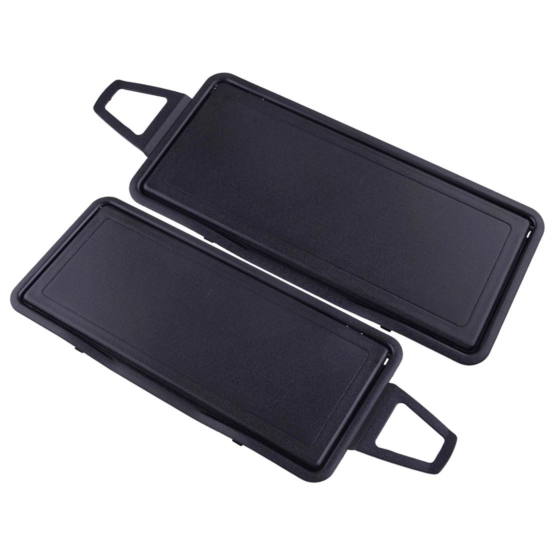 Black Sun Visor Shade Mirror Covers  For Mercedes Benz W220 (2000-2006)