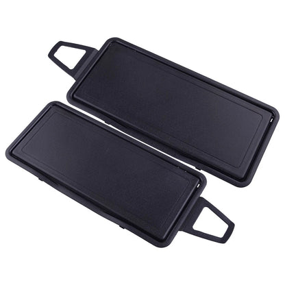 Black Sun Visor Shade Mirror Covers  For Mercedes Benz W220 (2000-2006)
