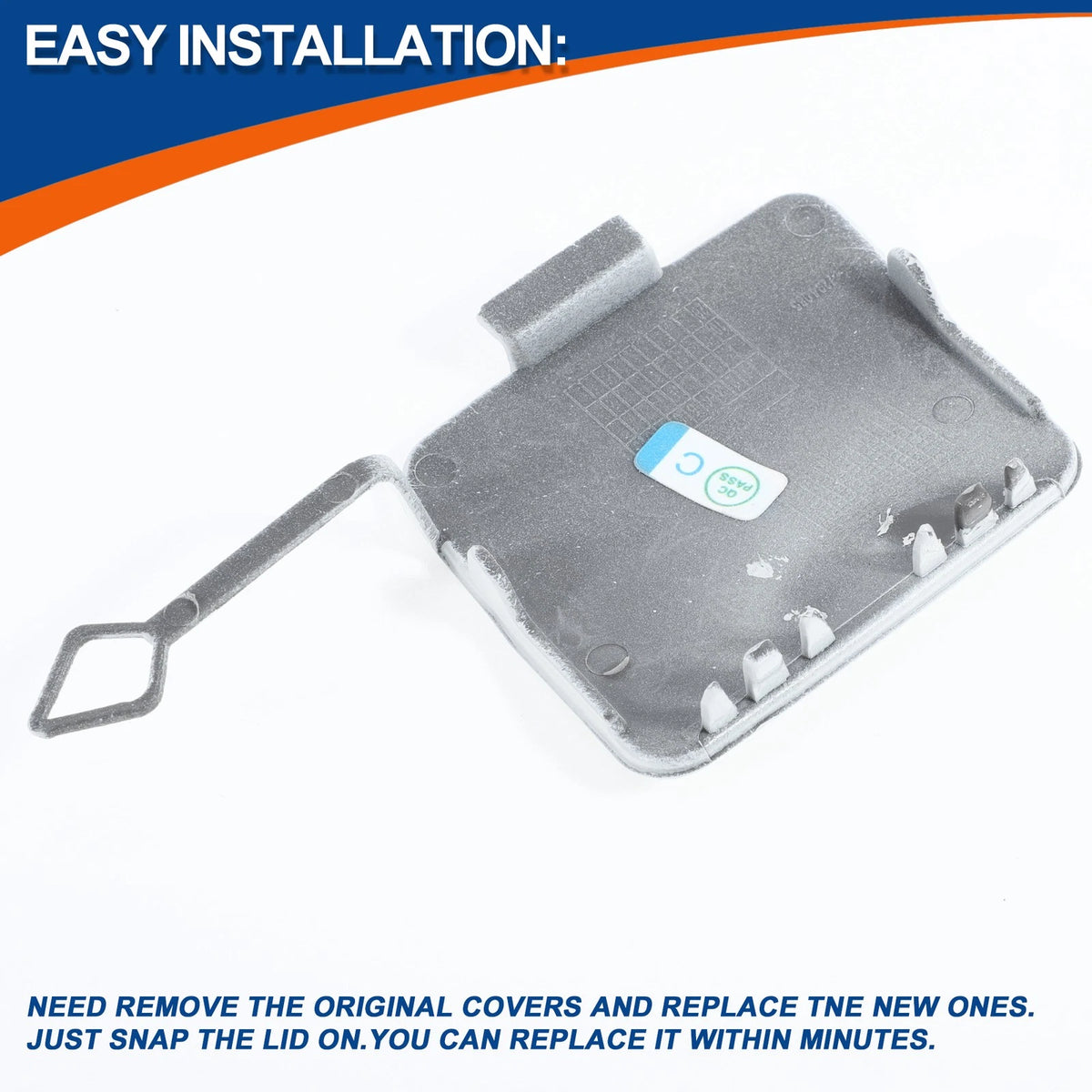 Front Car Bumper Tow Hook Cover for BMW 1 Series (2011-2019) Mineral White