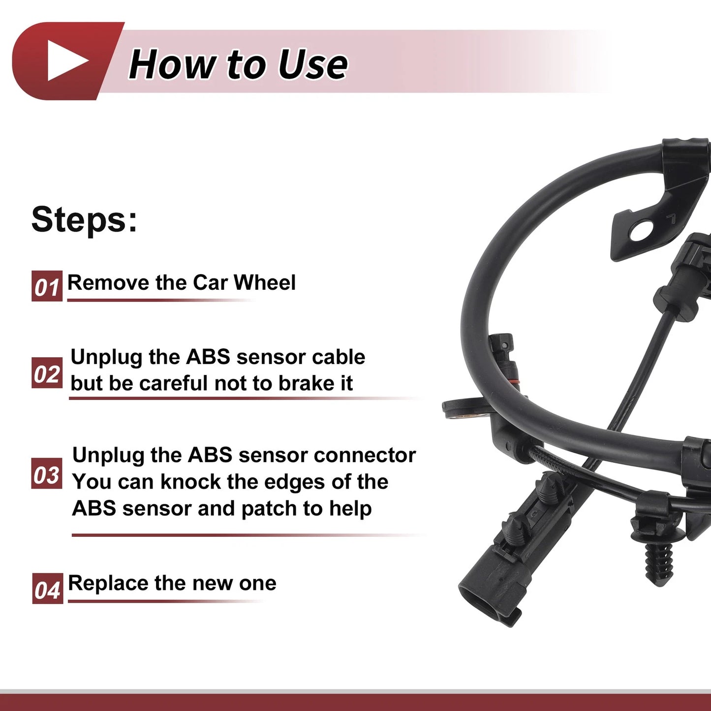 ABS Wheel Speed Sensor for Dodge Journey Rear Left (2009 - 2019)