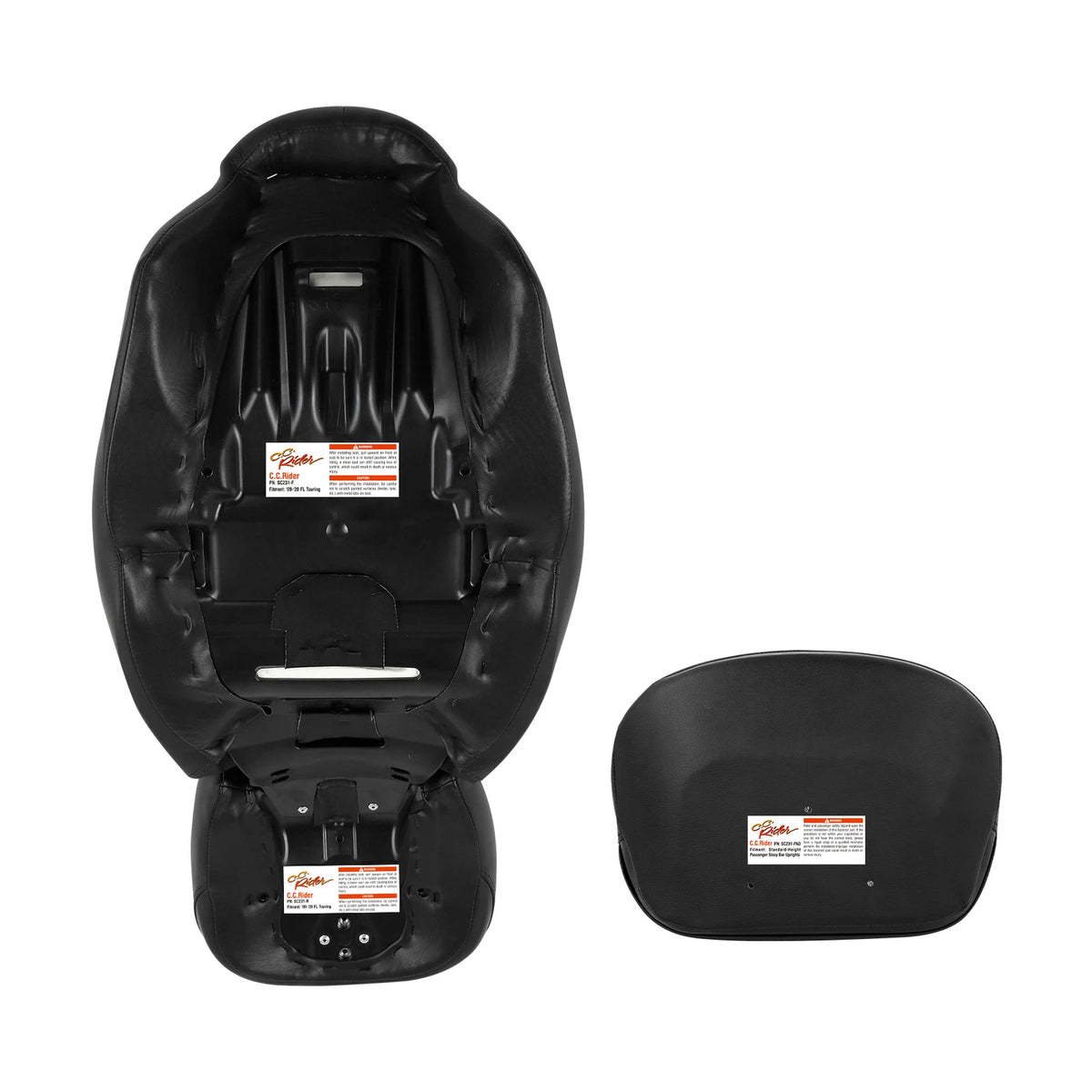 Rider Passenger Seat Backrest for Harley Touring CVO Road Glide (2009-2023)