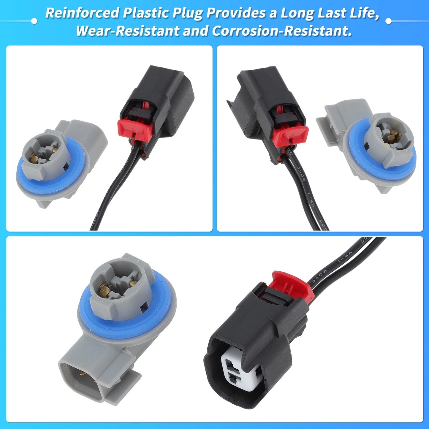 Rear License Plate Light Connector Socket Kit for Ford F-150 (2001-2014)