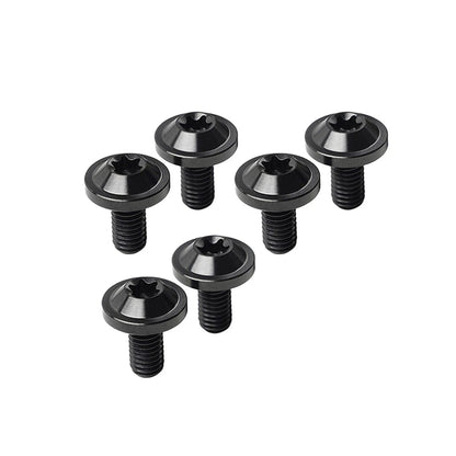 6 x Black Titanium M6x15mm Torx Head Bolts for Bike Motorcycle
