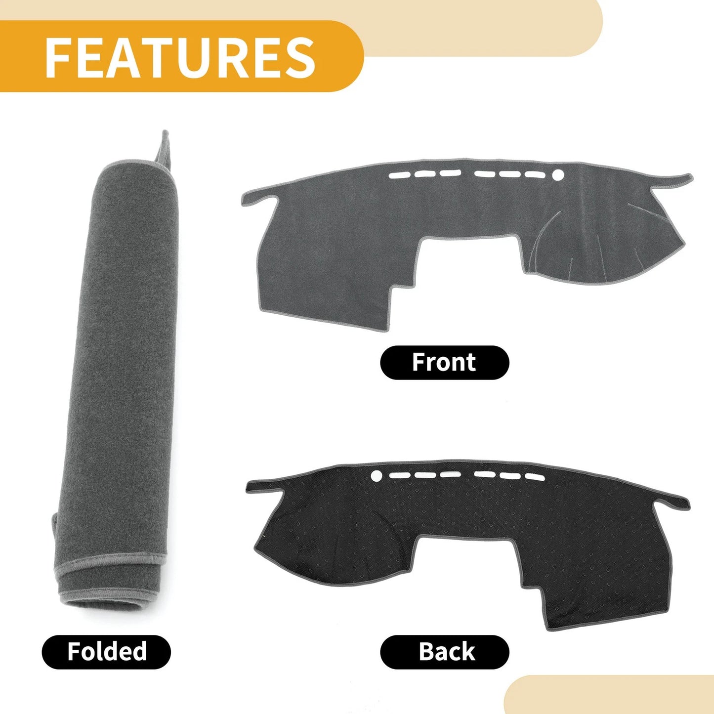 Dashboard Cover Mat for Toyota Mark X (2004-2009) Gray 1 x Pc