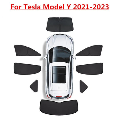 Side Window Glass Privacy Sunshade Blind for Tesla Model Y (2021–2024)