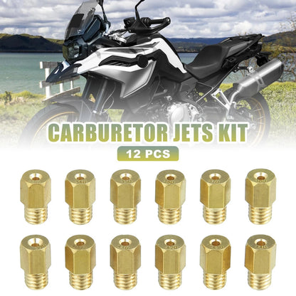 12 x Main Jets for Motorcycle Carburetor VM20 VM22 VM38 TM24