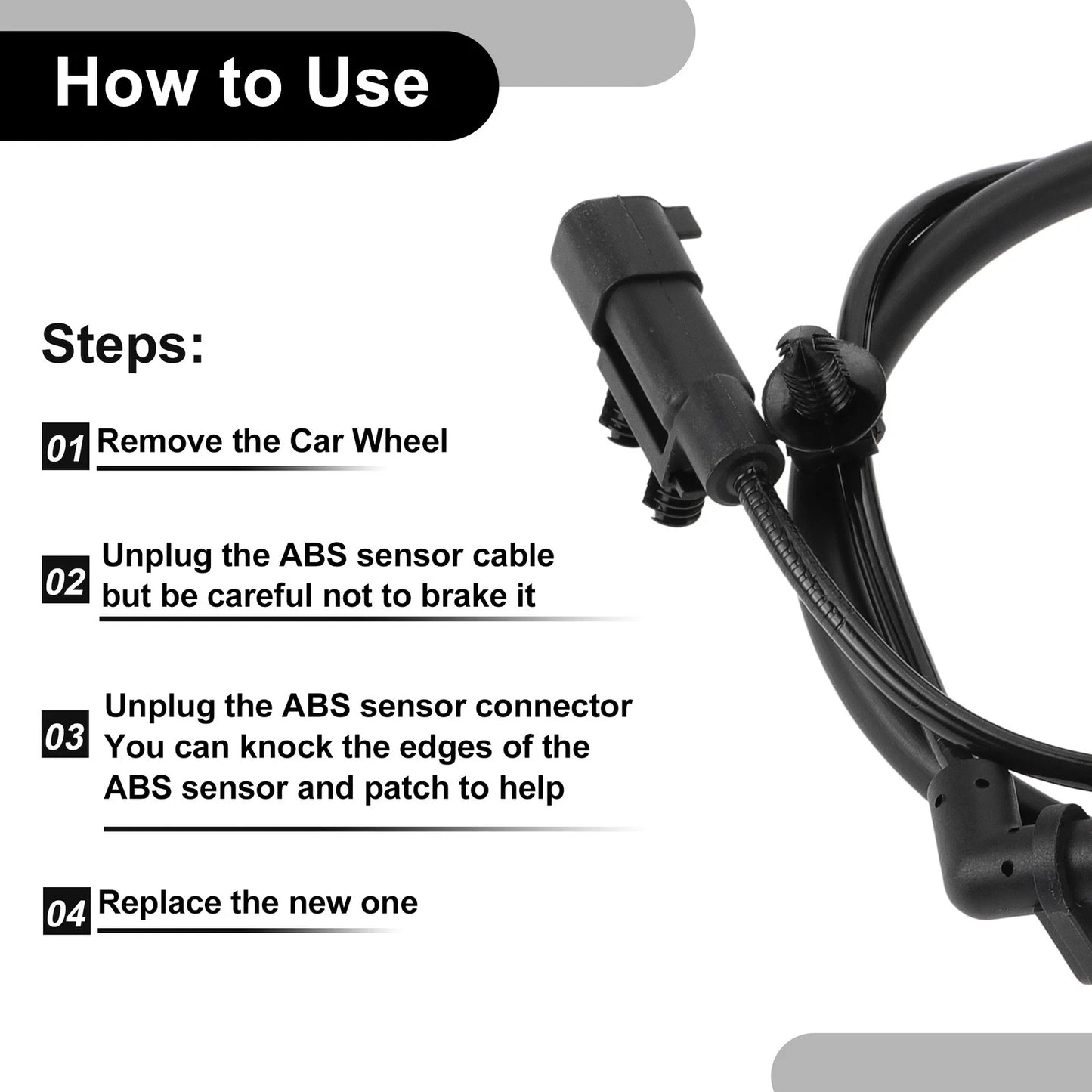 ABS Wheel Speed Sensor Kit for Dodge Journey (2014 - 2020)