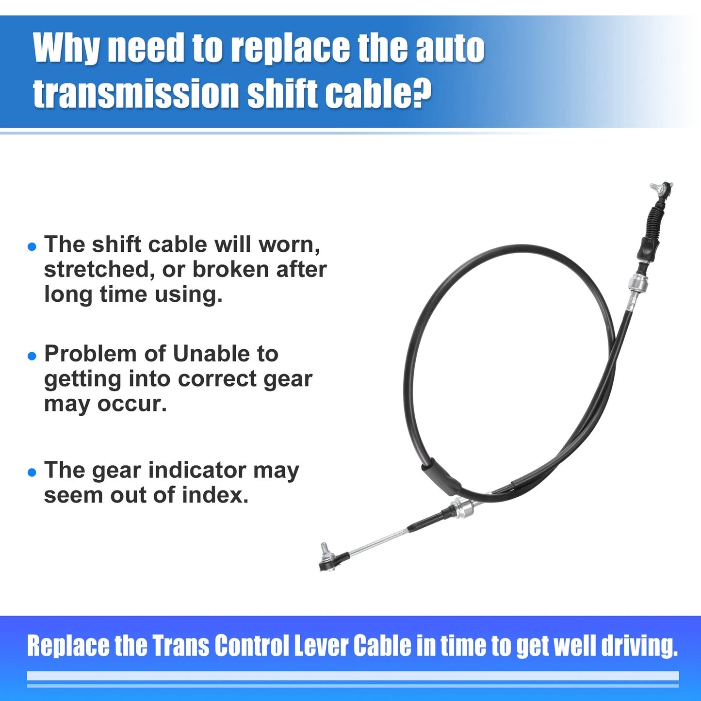 Transmission Gear Shift Cable for Toyota Camry (1997-2001)