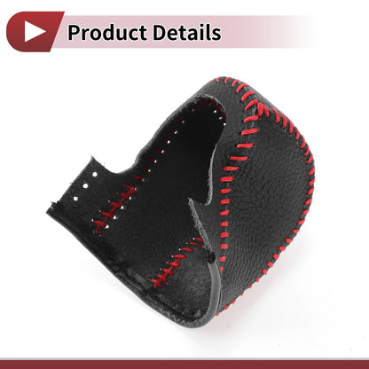 Gear Shift Knob Cover for Acura TL Pebbled Black Red (2009-2014)