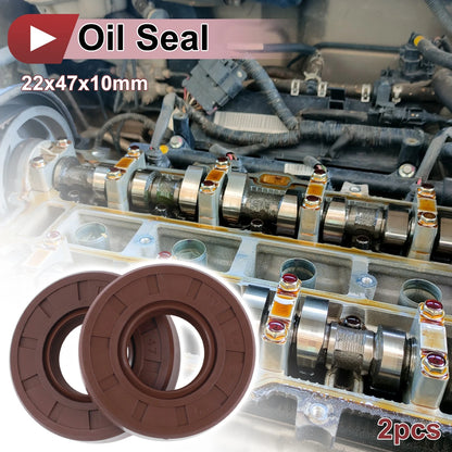 Oil Seal / 22x47x10mm / Seal Ring Rotary Shaft Seal FKM Rubber for Make Model