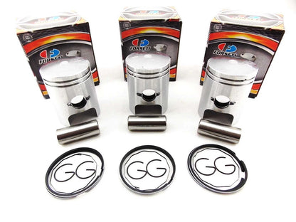 0.5mm O/S Piston Kit with 45.5mm Rings & Clips for Kawasaki S1-C 250SS (1975)