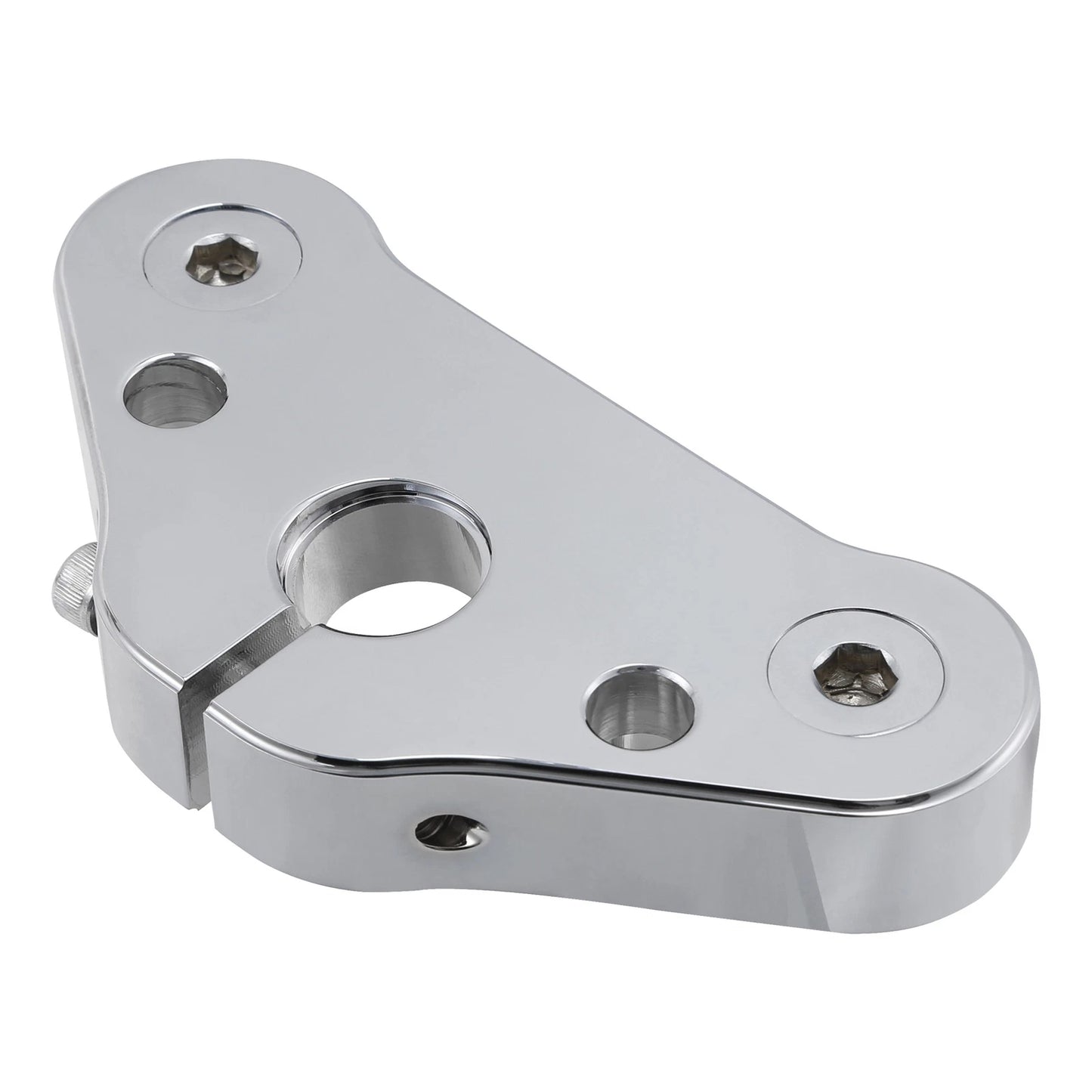 Chrome Triple Tree Top Clamp for Harley Cross Bones FLSTSB (2008-2011)