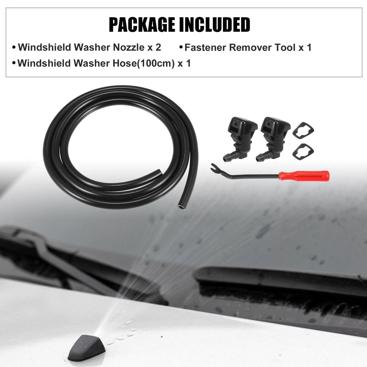 6 x Front Windshield Washer Nozzles for Ford Escape (2008-2012)