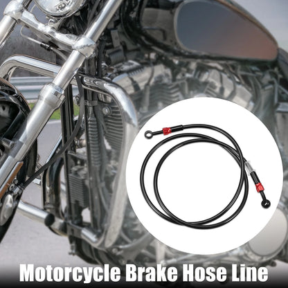 90 Degree Brake Hose Motorcycle Braided Line Clutch Tube Black for Make Model