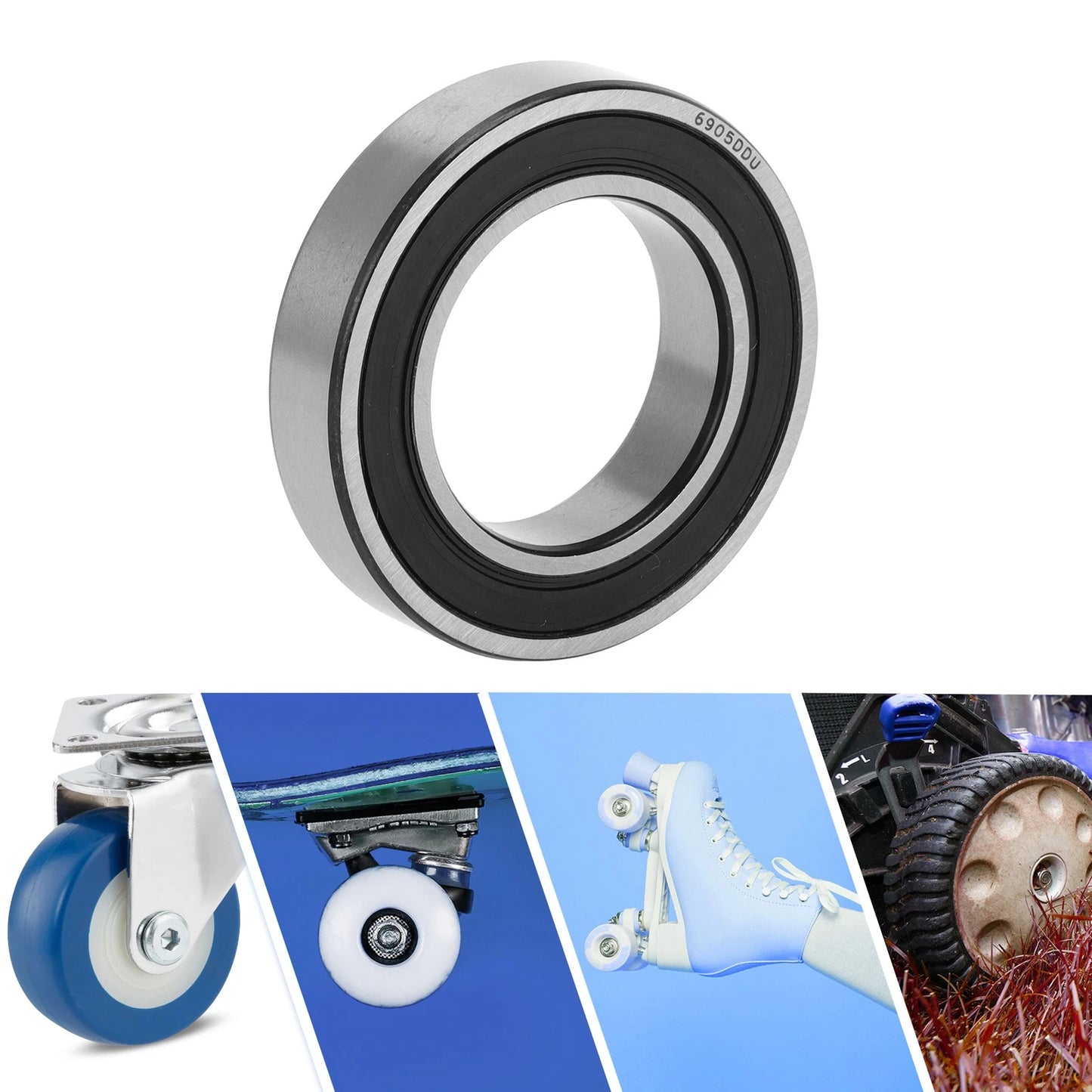 25x42x9mm 1 pc Deep Groove Ball Bearings for Scooter Skateboard Wheel