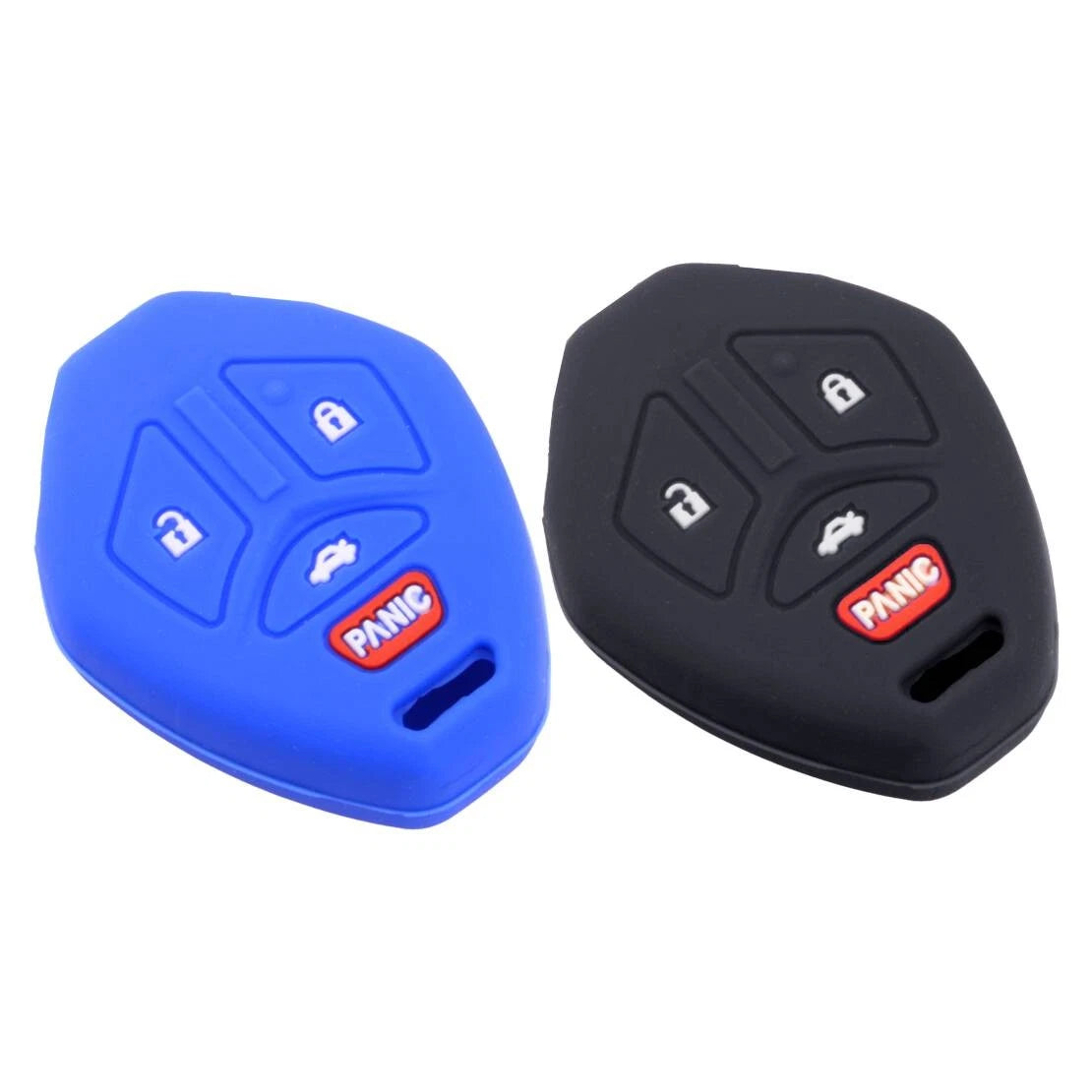 Black & Blue 4 Button Key Shell Cover for Mitsubishi Galant (2004-2012)