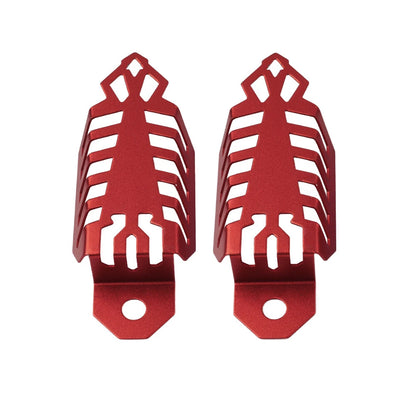 Universal Fork Dust Shock Absorber Spring Covers for Motorcycle ATV Red