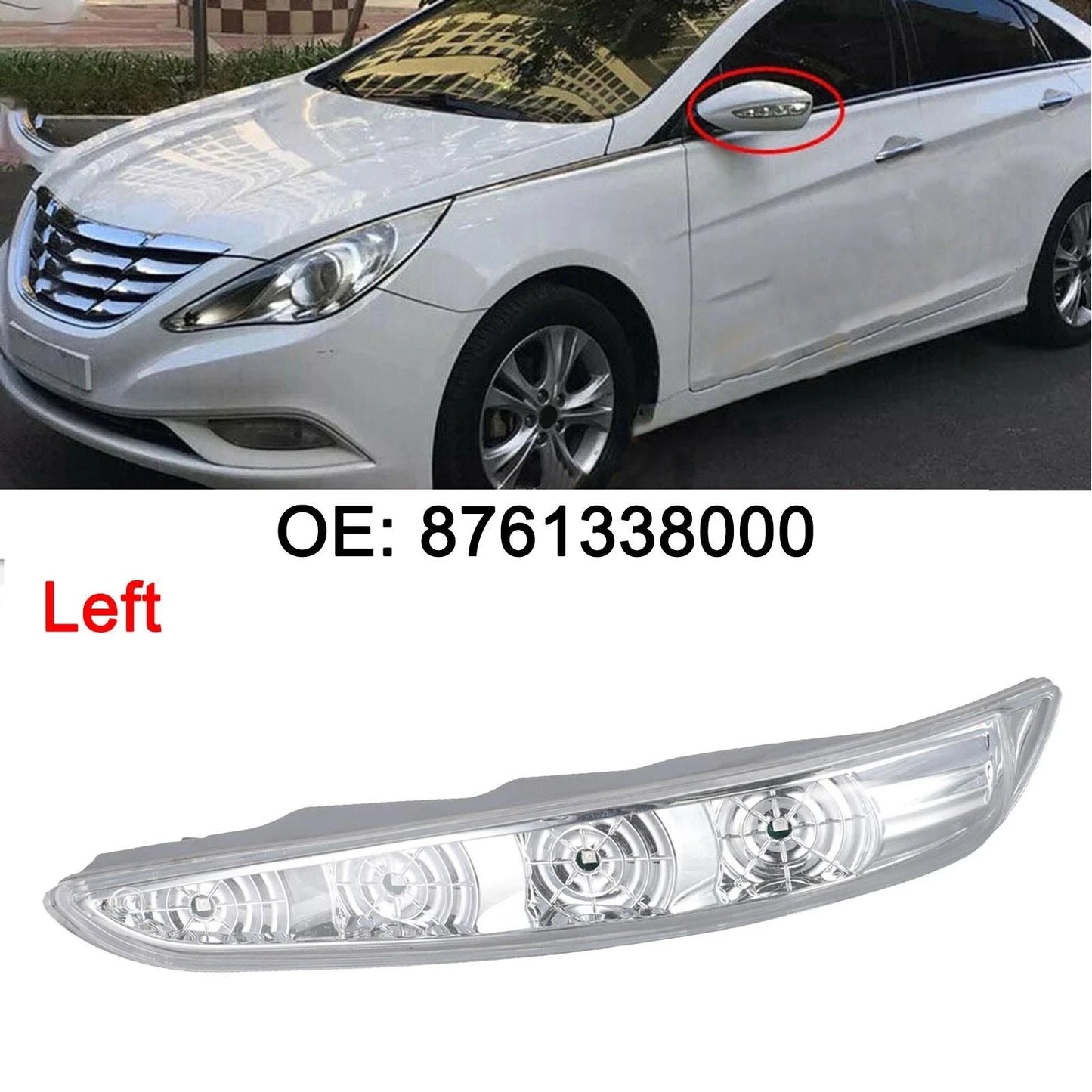 Direct Installation Left Side Turn Signal for Hyundai Sonata (2009–2015)