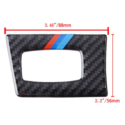 Carbon Fiber Interior Key Hole Frame Cover Trim for BMW E90 E92 E93 3 Series