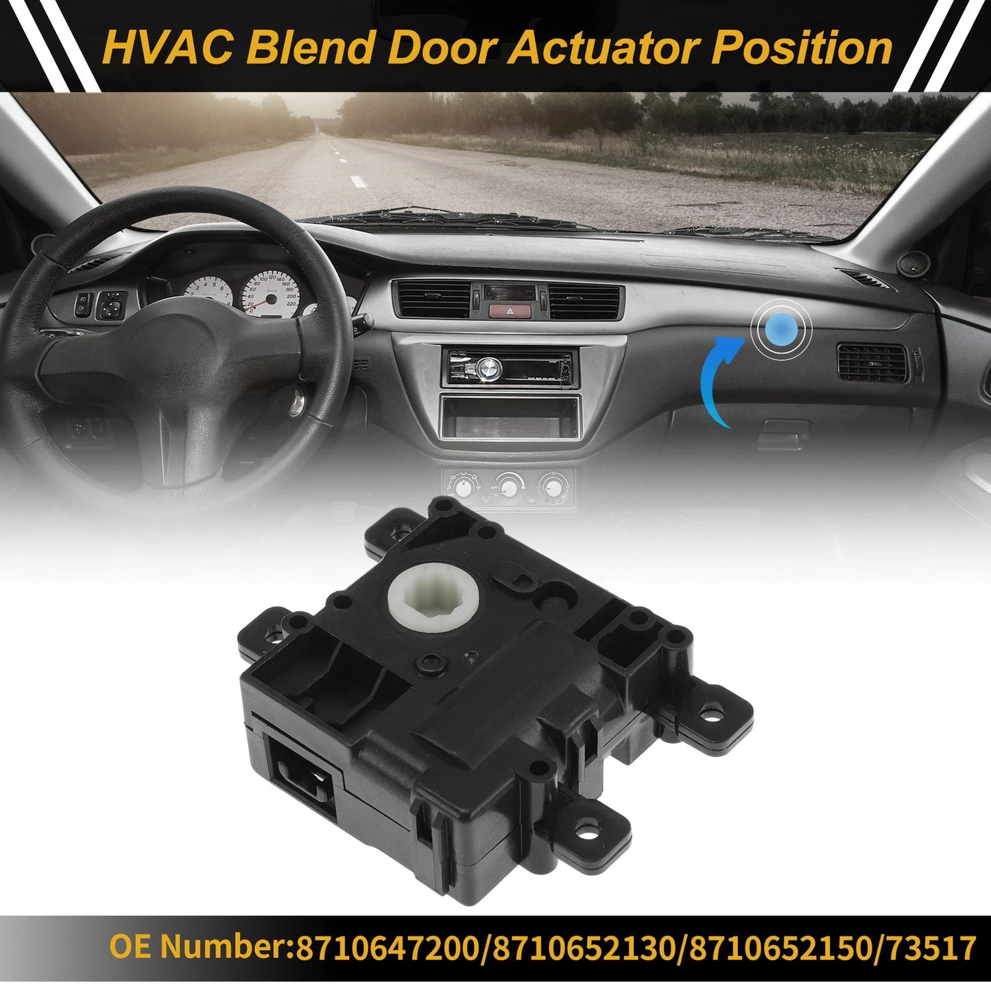 HVAC Heater Blend Door Actuator for Toyota Prius C (2012–2019)