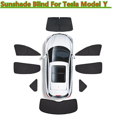 Window Sun Visor Shade Interior Privacy Sleep Shield for Tesla Model Y (2020–2023)
