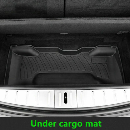 Front Frunk Under Trunk Cargo Mat Liner Box Durable Anti-Skid for Tesla Model X