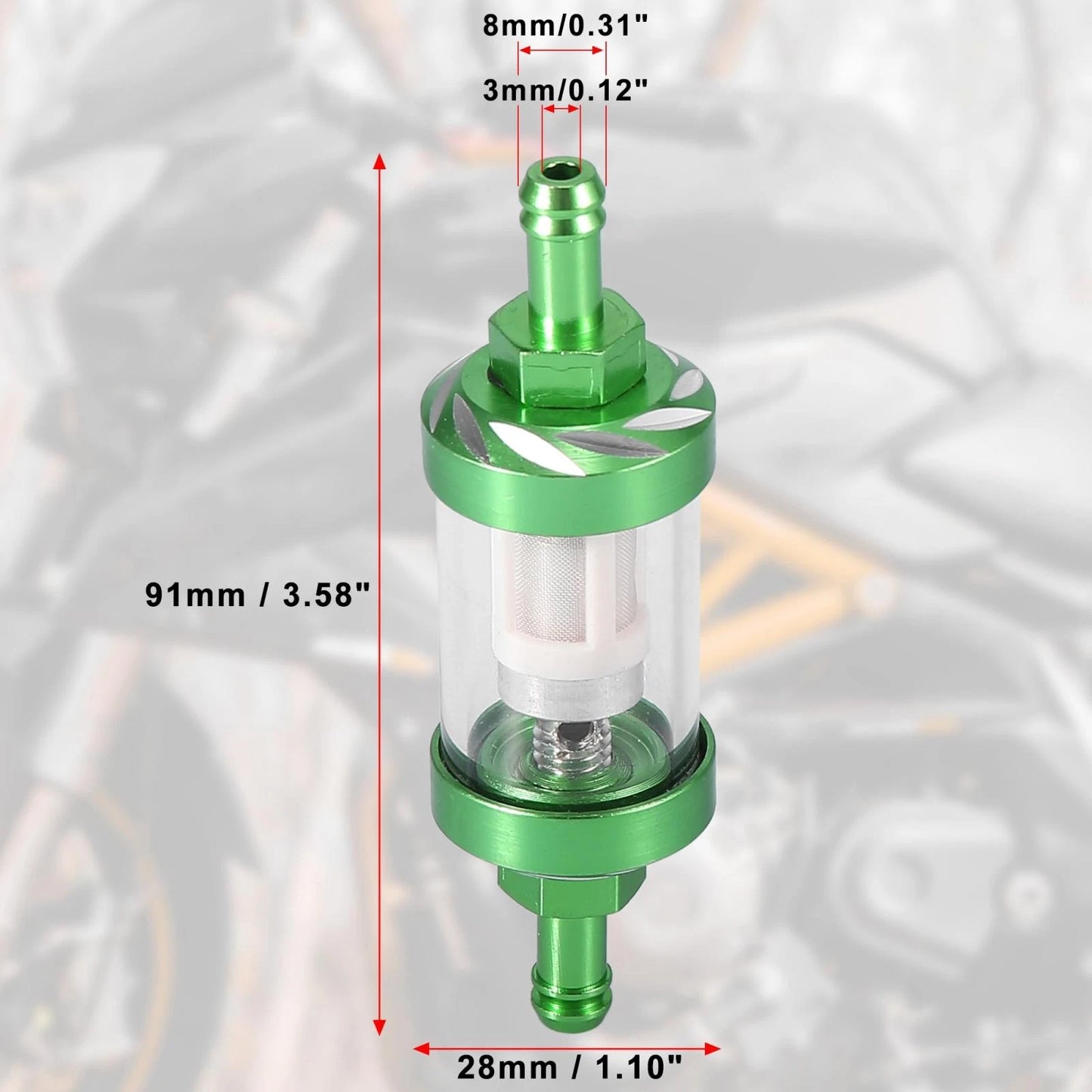 Fuel Filters / Inline Gas Fuel Line Filter / for Motorcycle ATV