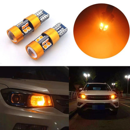 Pair Amber Car Position Parking City Lights 19SMD LED Bulbs