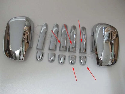 Chrome Door Handle & Side Mirror Covers for Toyota Rav4 (2006-2012) 2 x