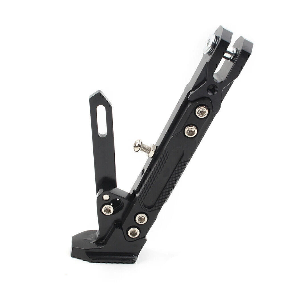 Stainless Steel Adjustable Kickstand for Motorcycles - Non-Slip Side Support
