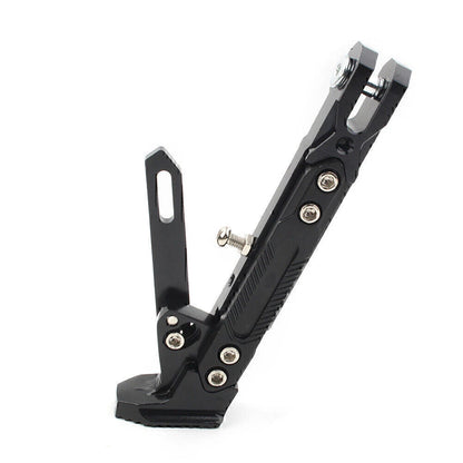 Stainless Steel Adjustable Kickstand for Motorcycles - Non-Slip Side Support