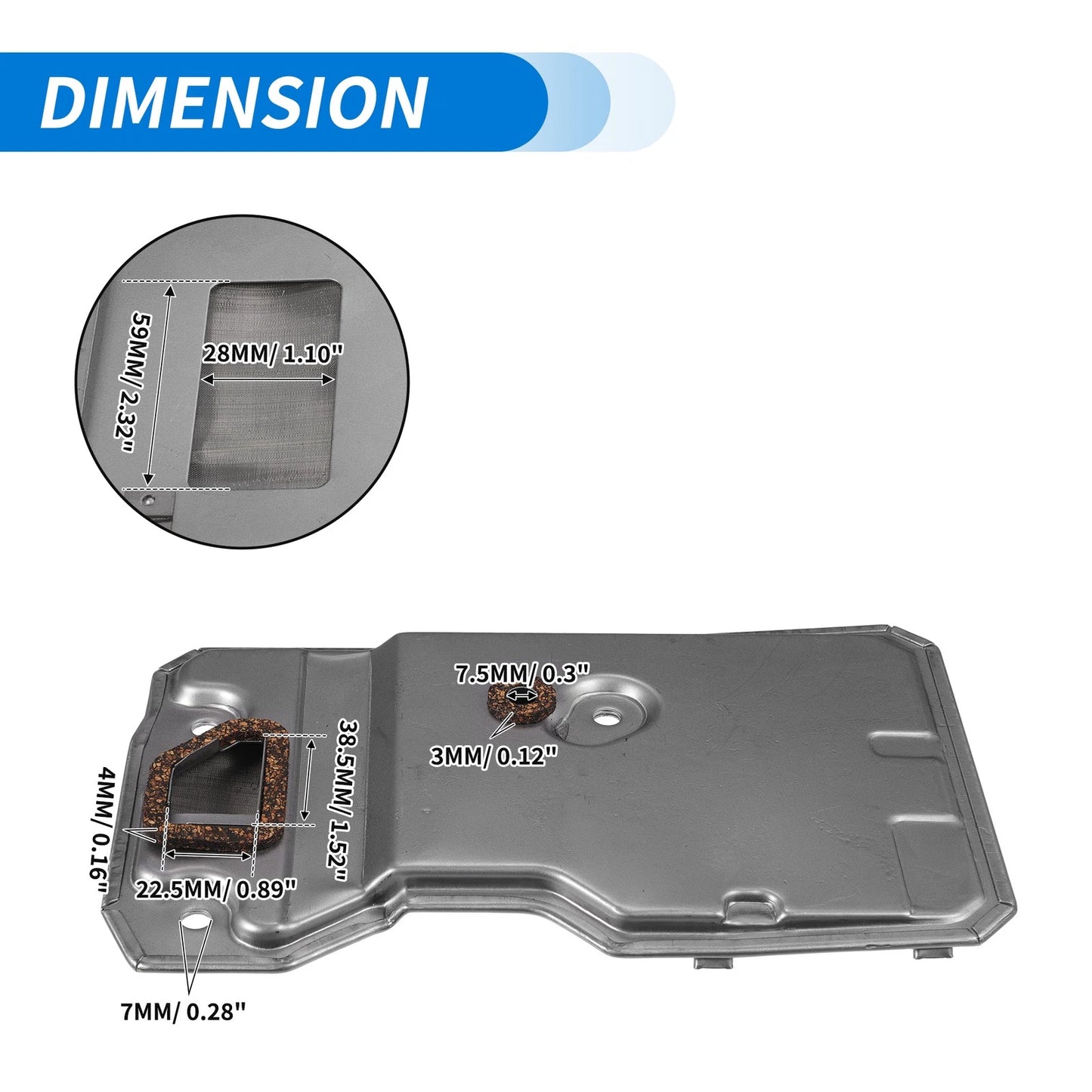 Transmission Fluid Filter Oil Pan for Toyota 4Runner (2003-2023)