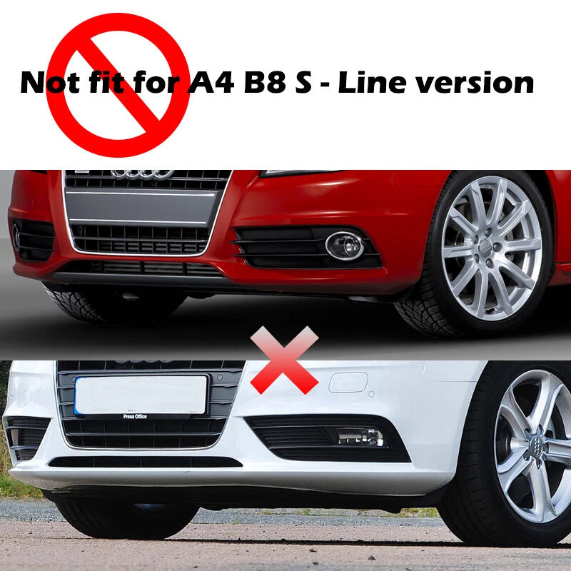 Honey Comb Fog Light Cover Grille for Audi A4 B8 (2009-2012)