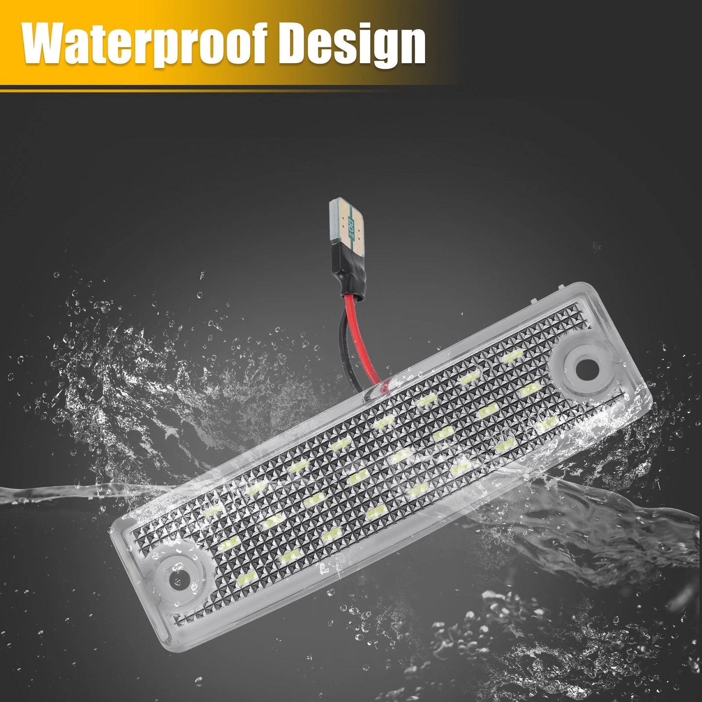 2 x LED License Plate Light Assembly for Toyota 4Runner (2010-2023)