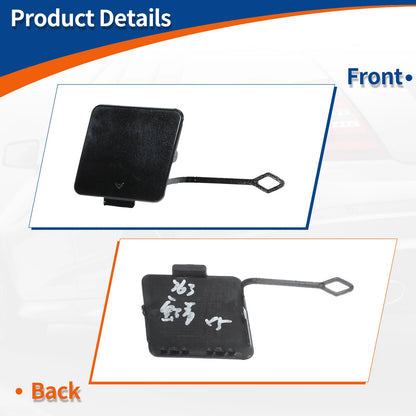 Rear Bumper Tow Hook Cover for BMW 535i 550i GT (2010-2013) Black
