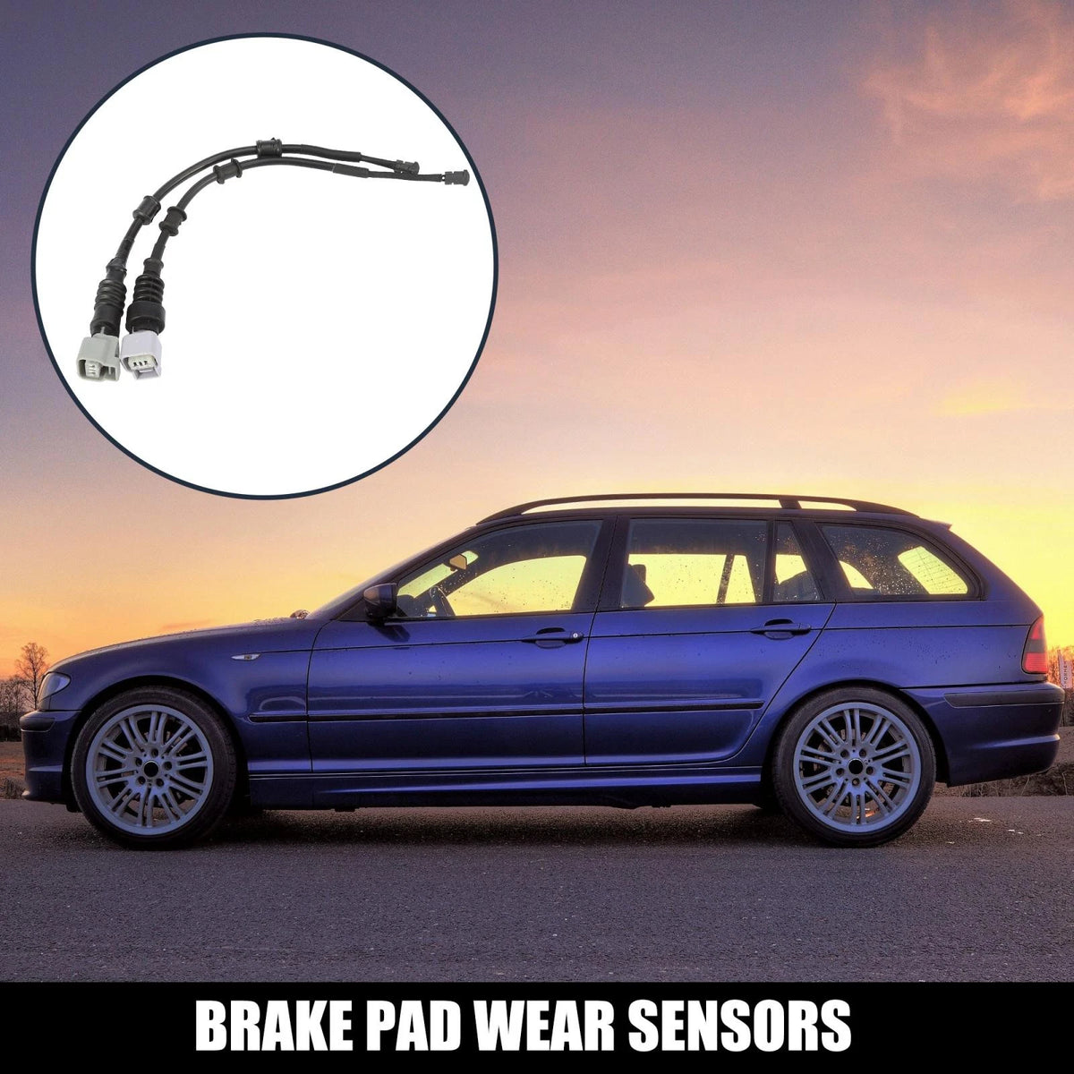 2 x Car Front Brake Pad Electronic Wear Sensors for Lexus LS400 (1990-2000)