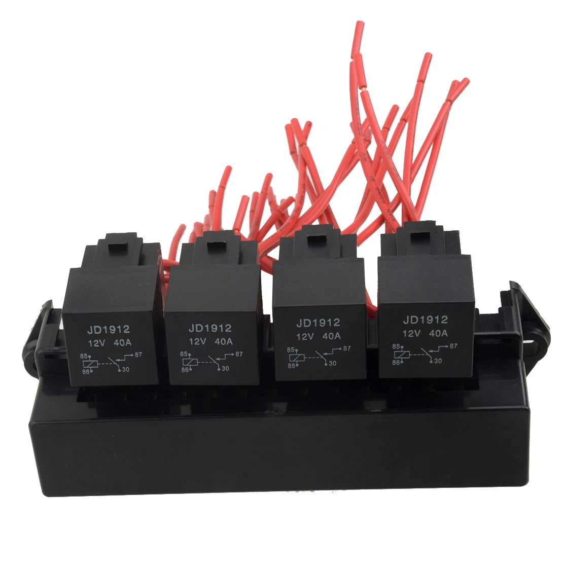 Universal Automotive 15 Way Fuse Relay Holder Box with Relays for Car